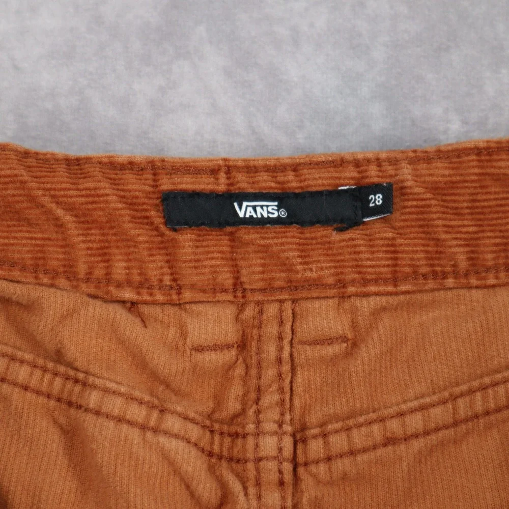 Vans Corduroy Pants Carpenter Brown Size 28 Double Knee Baggy Skater Gorpcore